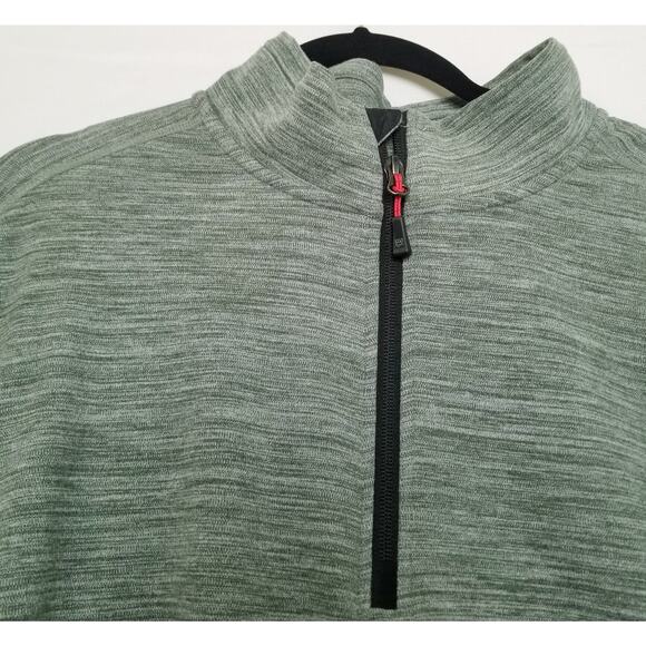 Avalanche Men's Green Quarter Zip Top Pullover Long Sleeve Size Extra Large - Picture 2 of 7